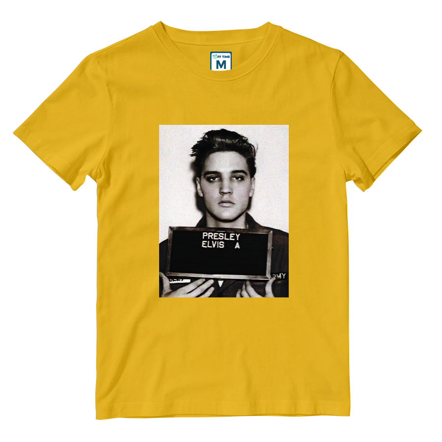 Cotton Shirt: Elvis Military Photo