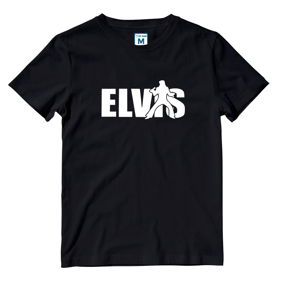 Cotton Shirt: Elvis Name Silhouette