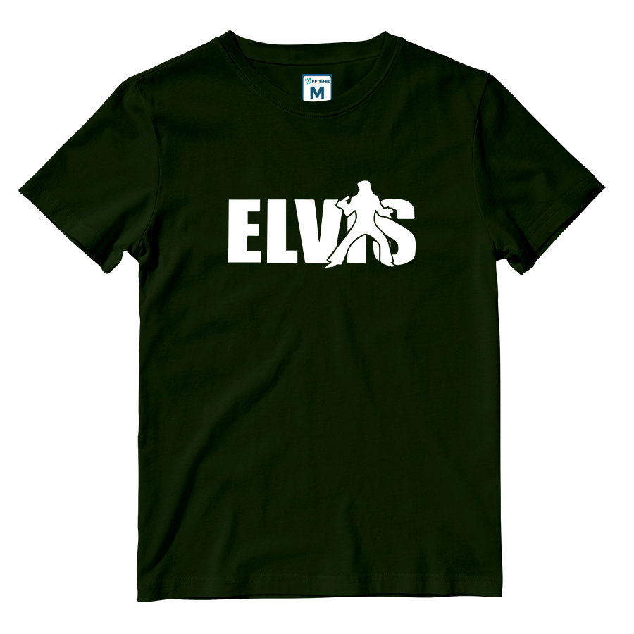 Cotton Shirt: Elvis Name Silhouette