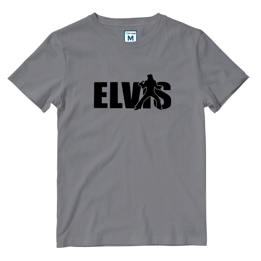Cotton Shirt: Elvis Name Silhouette