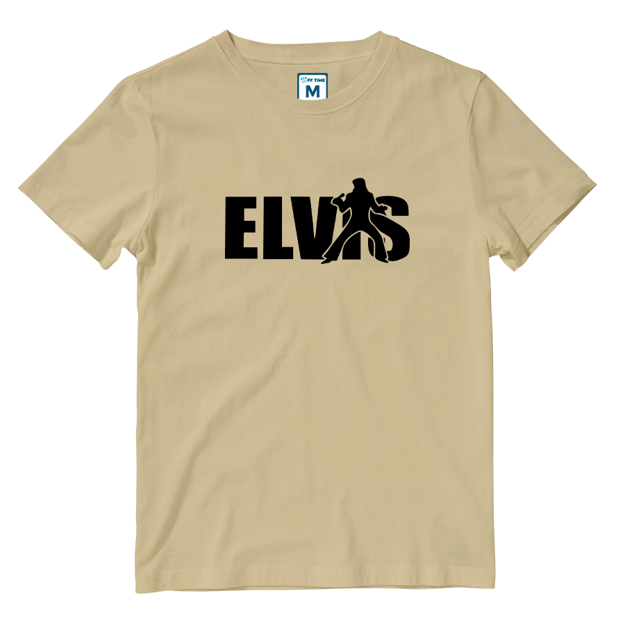 Cotton Shirt: Elvis Name Silhouette