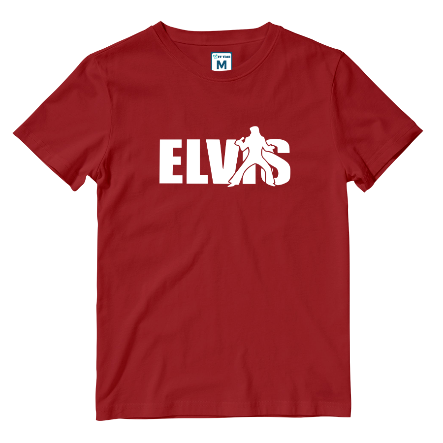 Cotton Shirt: Elvis Name Silhouette