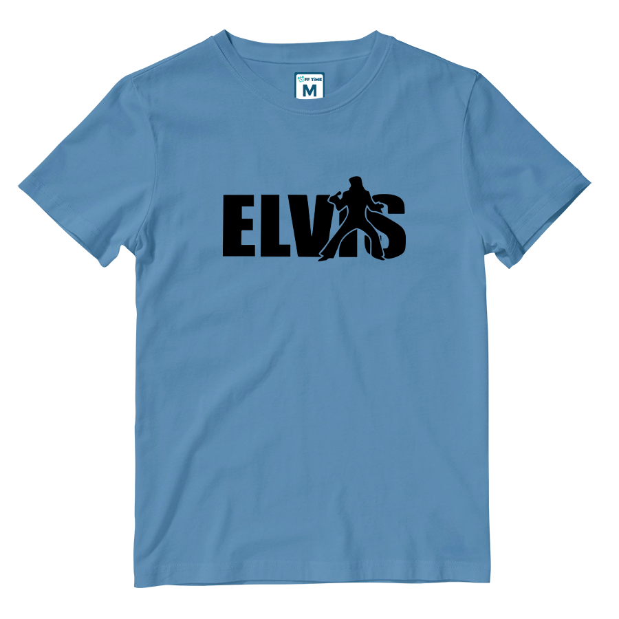 Cotton Shirt: Elvis Name Silhouette
