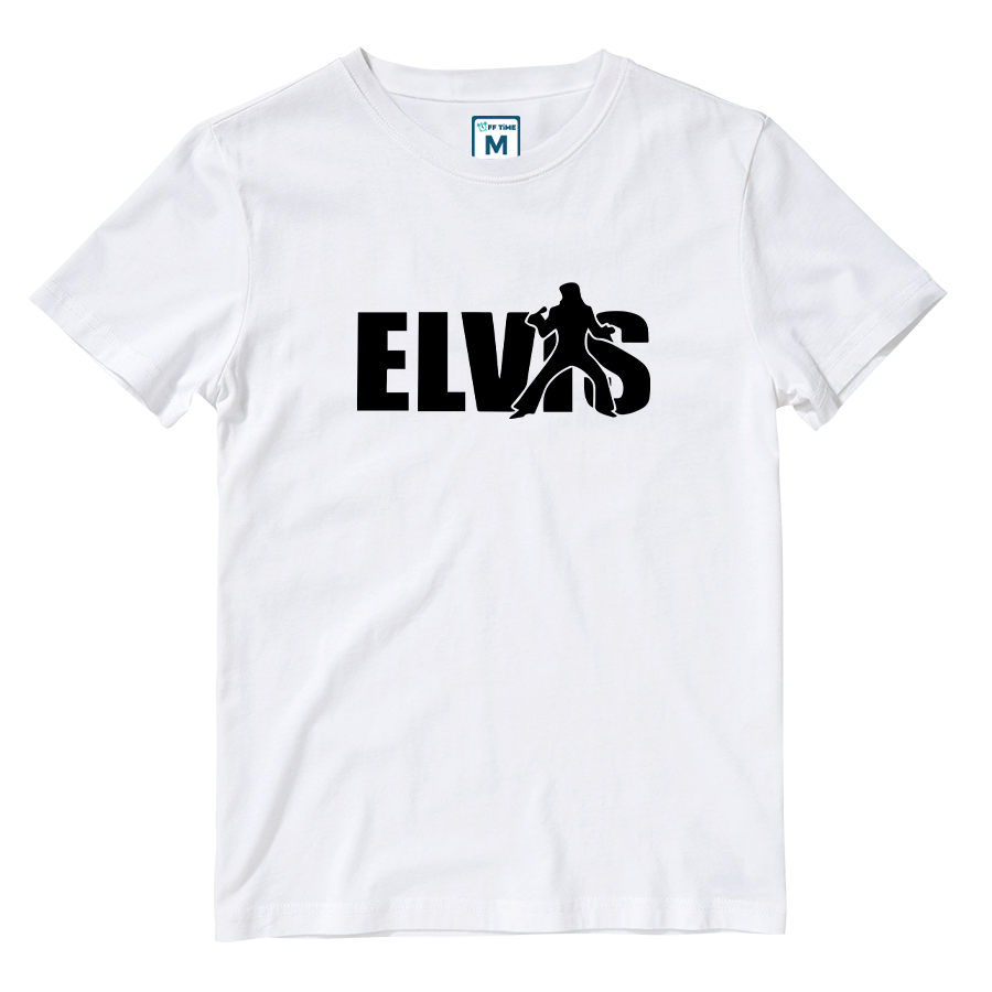 Cotton Shirt: Elvis Name Silhouette