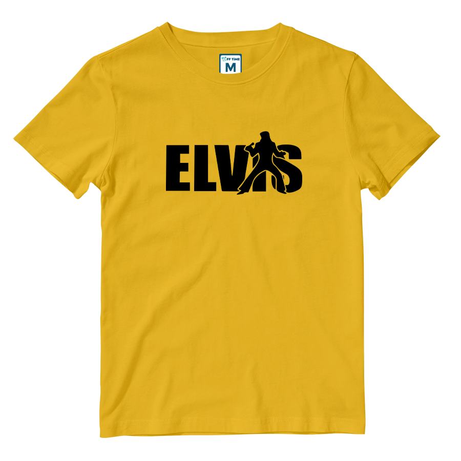 Cotton Shirt: Elvis Name Silhouette