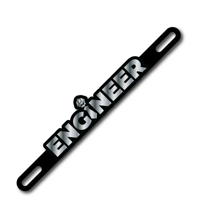 Car Plate Badge: Engineer Ver 2