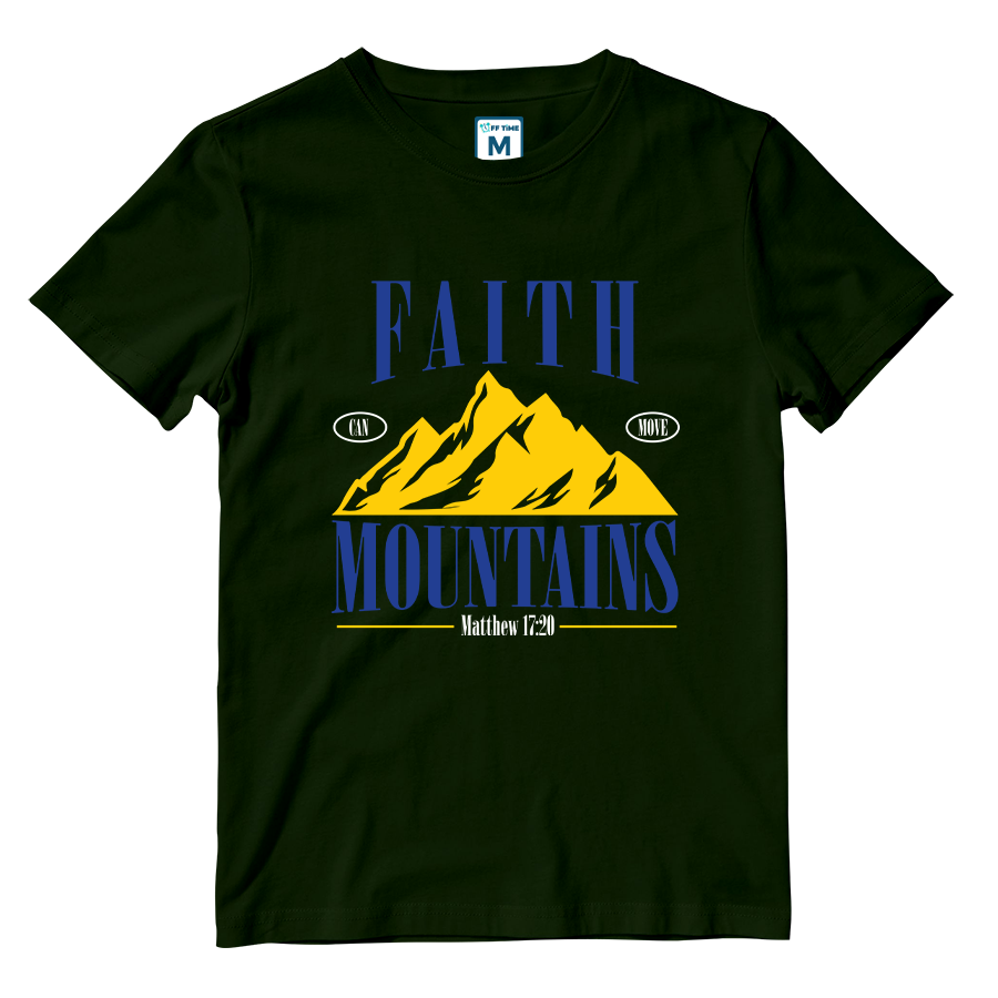 Cotton Shirt: Faith Can Move Mountains