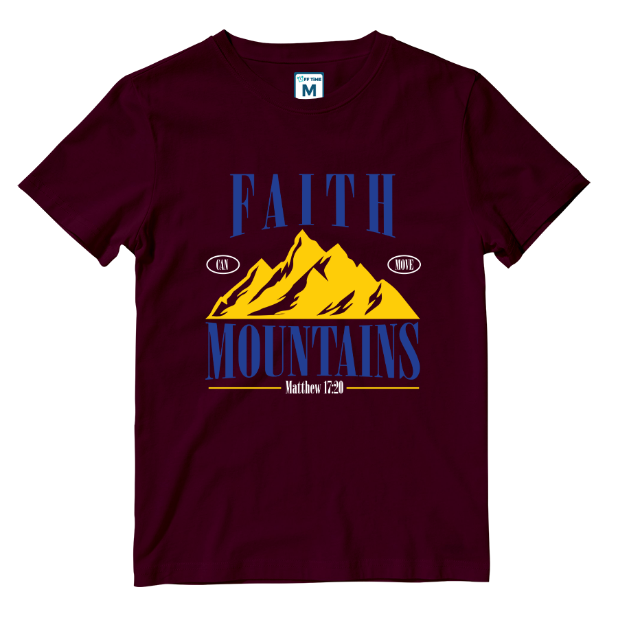 Cotton Shirt: Faith Can Move Mountains