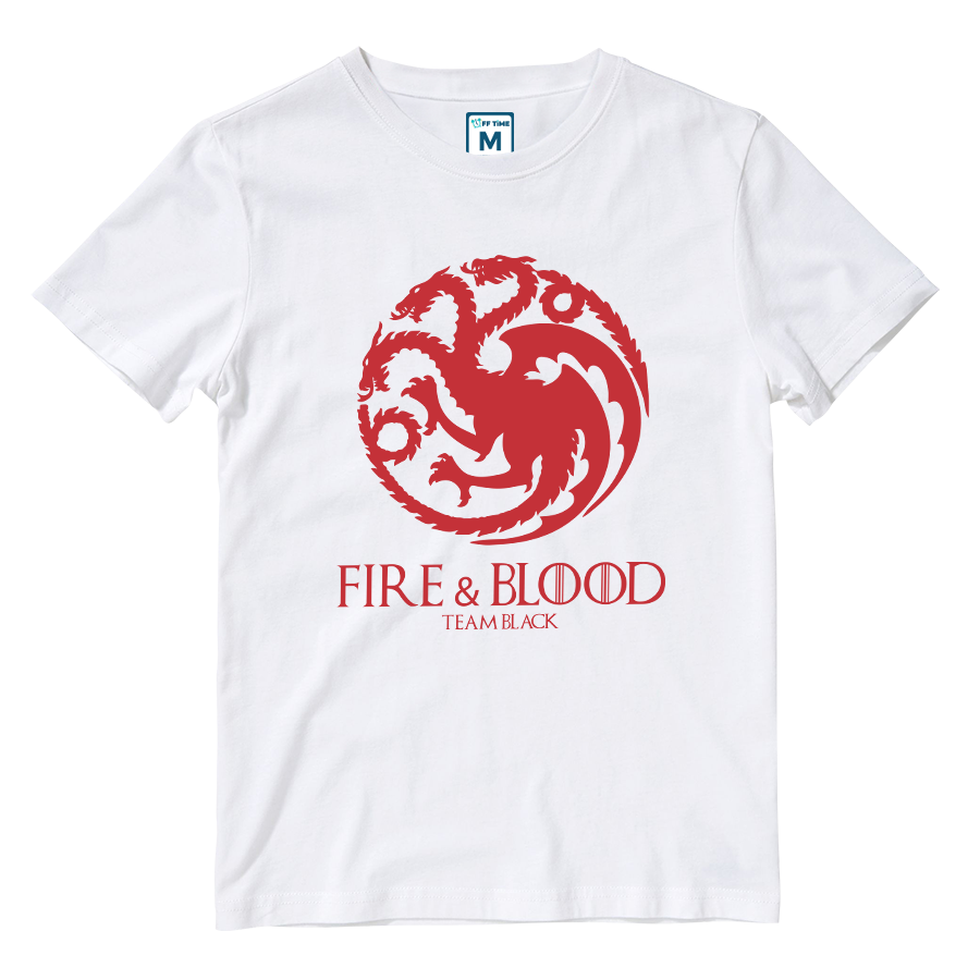 Cotton Shirt: Fire & Blood