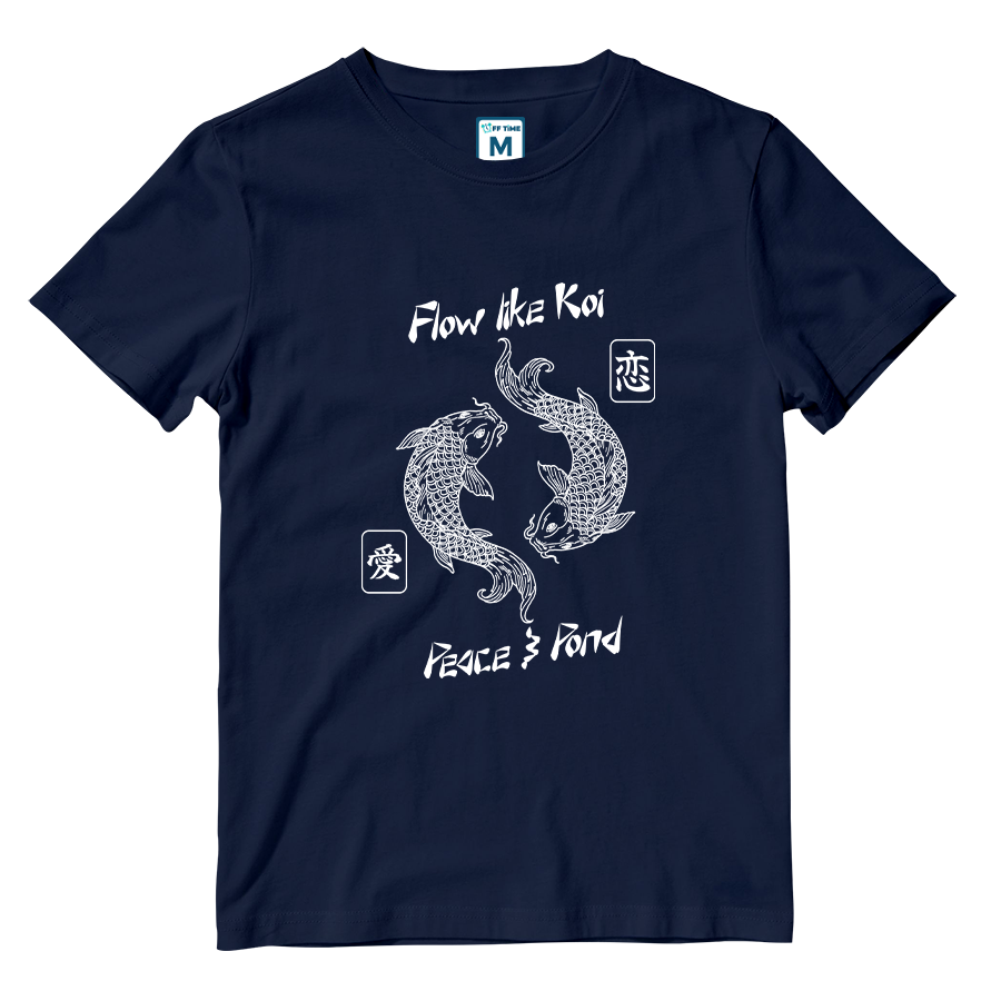 Cotton Shirt: Flow Like Koi
