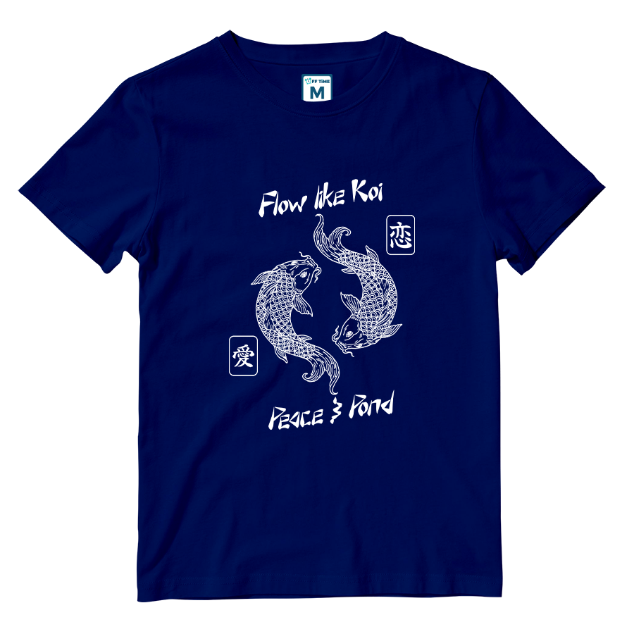 Cotton Shirt: Flow Like Koi