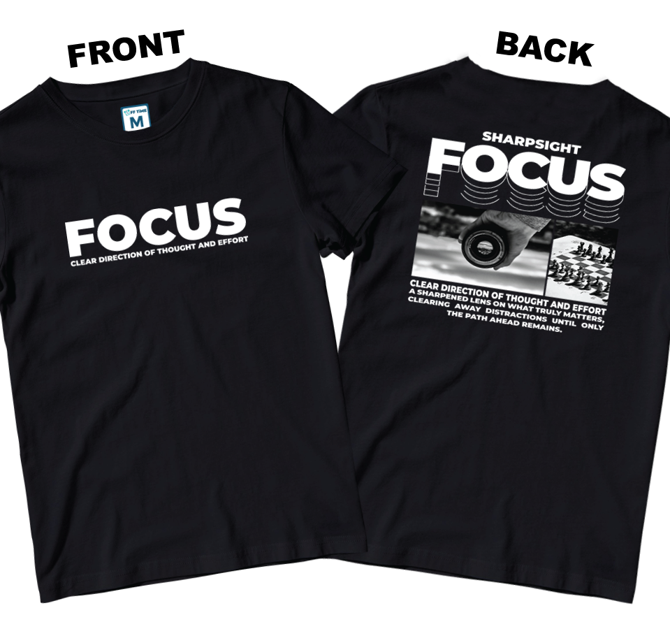 Cotton Shirt: Focus (Front and Back)