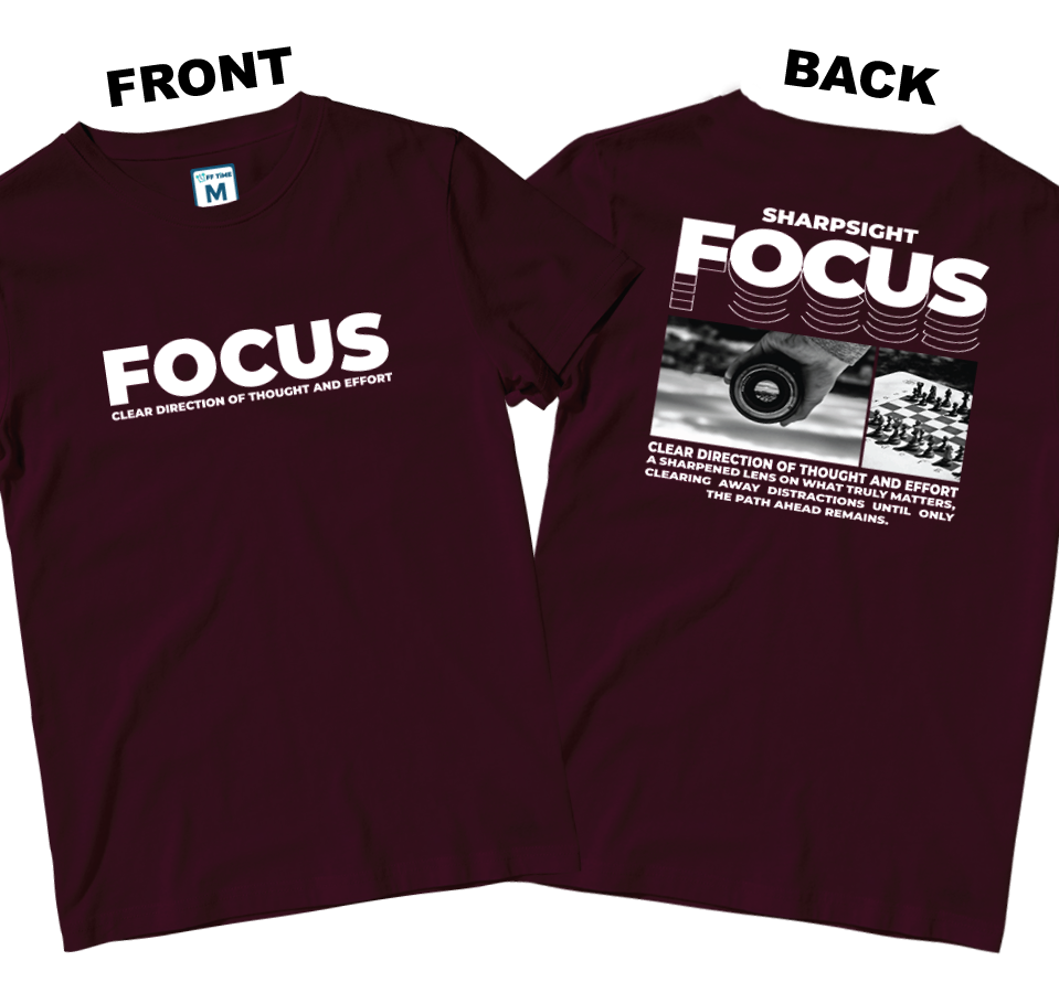 Cotton Shirt: Focus (Front and Back)