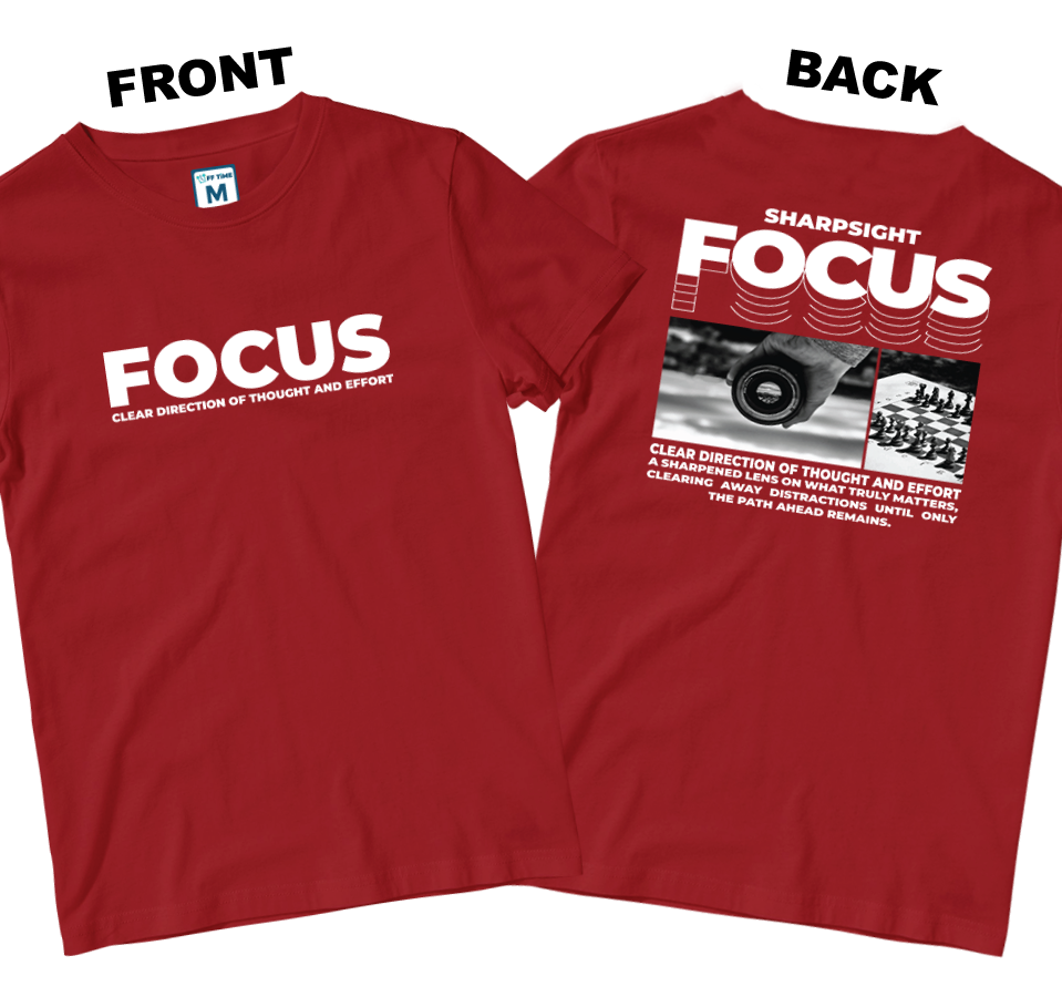 Cotton Shirt: Focus (Front and Back)