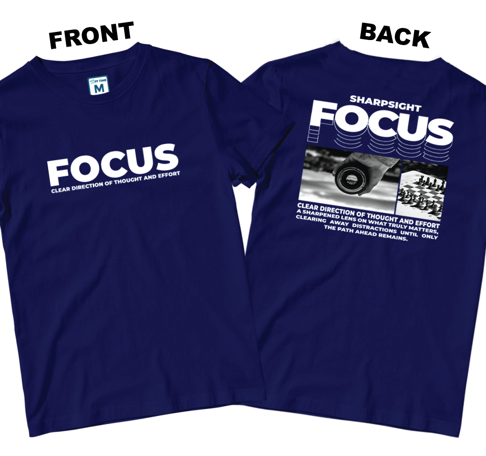 Cotton Shirt: Focus (Front and Back)