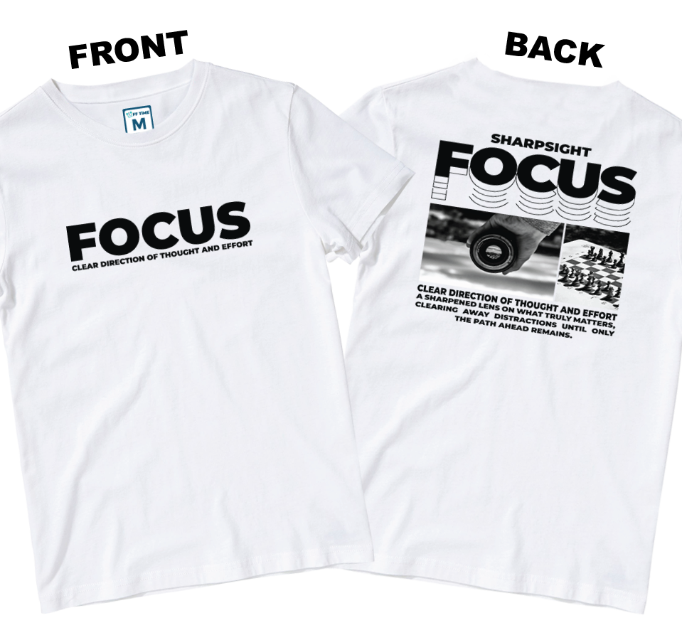 Cotton Shirt: Focus (Front and Back)