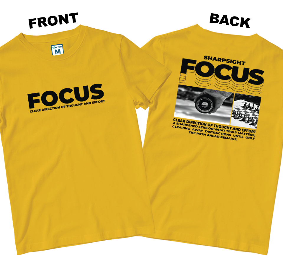 Cotton Shirt: Focus (Front and Back)