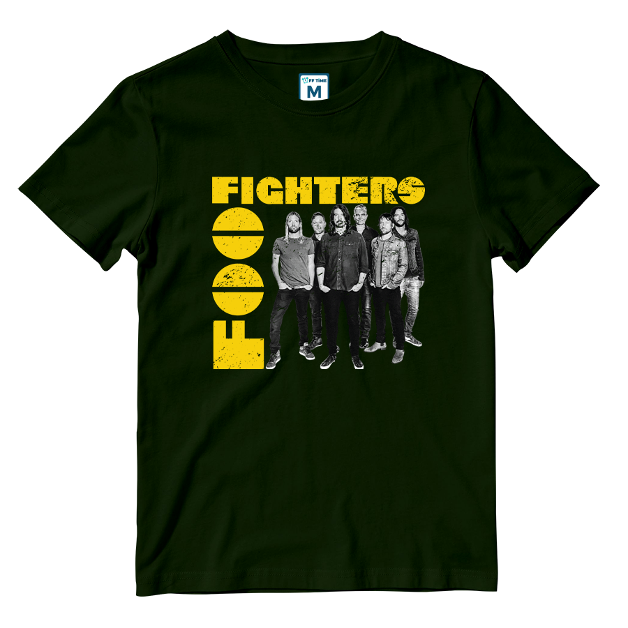 Cotton Shirt: Foo Fighters Monochrome
