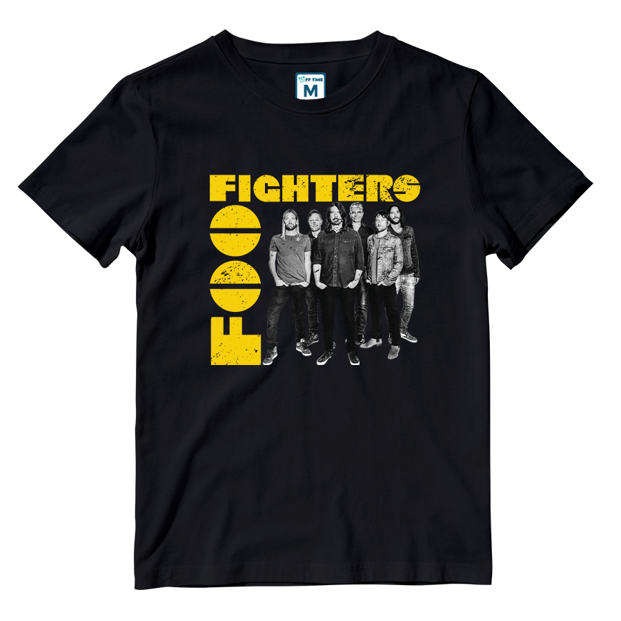 Cotton Shirt: Foo Fighters Monochrome