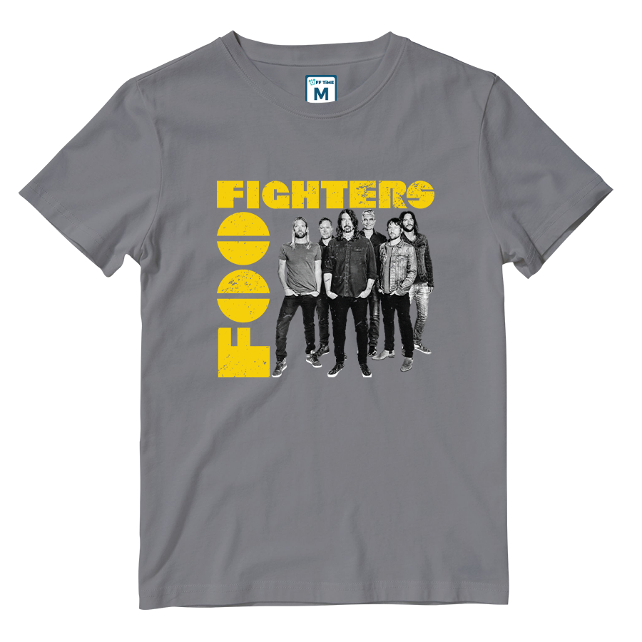 Cotton Shirt: Foo Fighters Monochrome