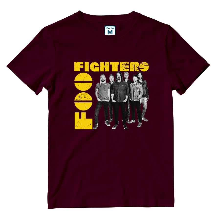 Cotton Shirt: Foo Fighters Monochrome