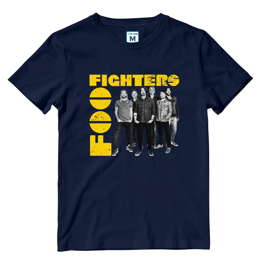 Cotton Shirt: Foo Fighters Monochrome