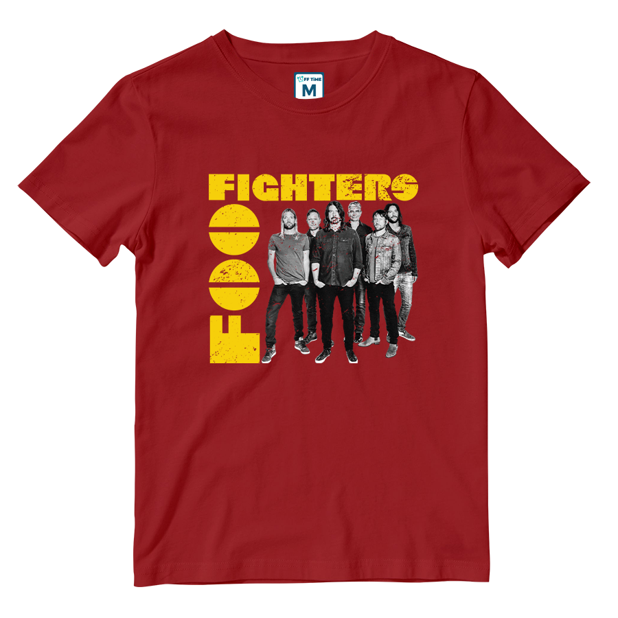 Cotton Shirt: Foo Fighters Monochrome