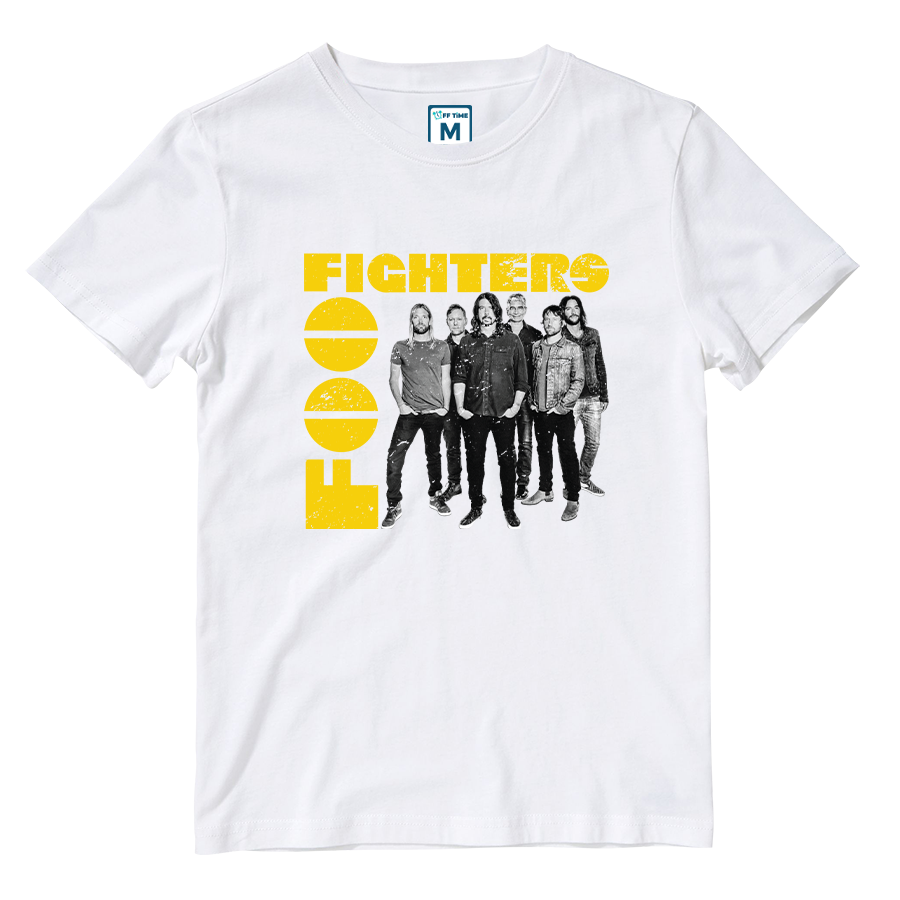 Cotton Shirt: Foo Fighters Monochrome