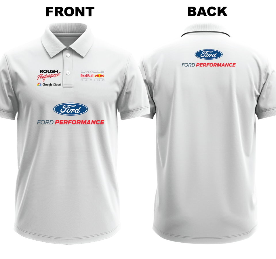 Drifit Polo Shirt: Ford Performance (Front and Back)