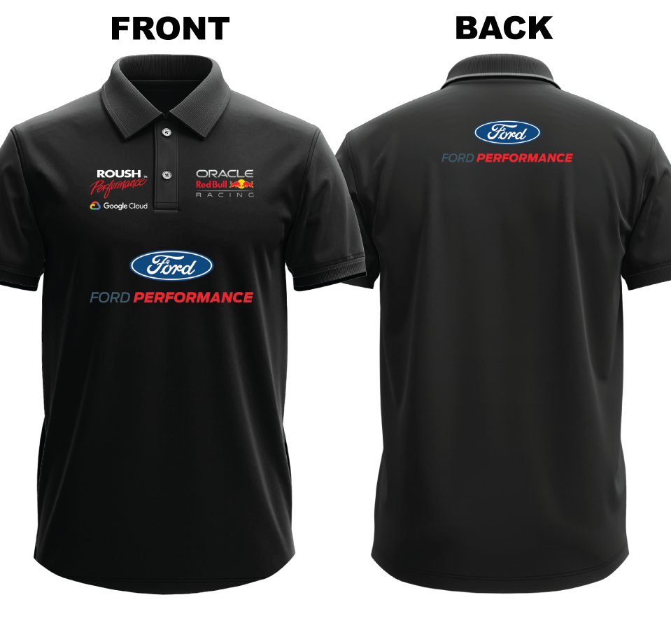 Drifit Polo Shirt: Ford Performance (Front and Back)
