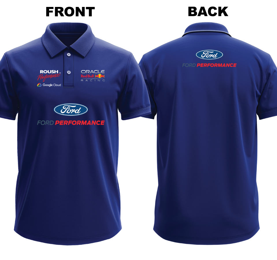 Drifit Polo Shirt: Ford Performance (Front and Back)