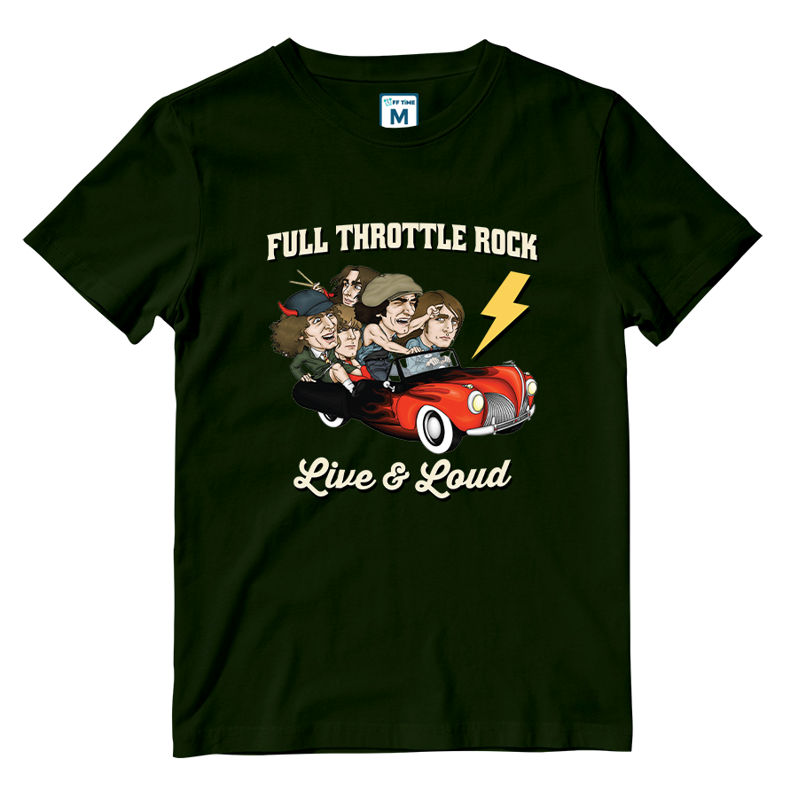 Cotton Shirt: Full Throttle Rock