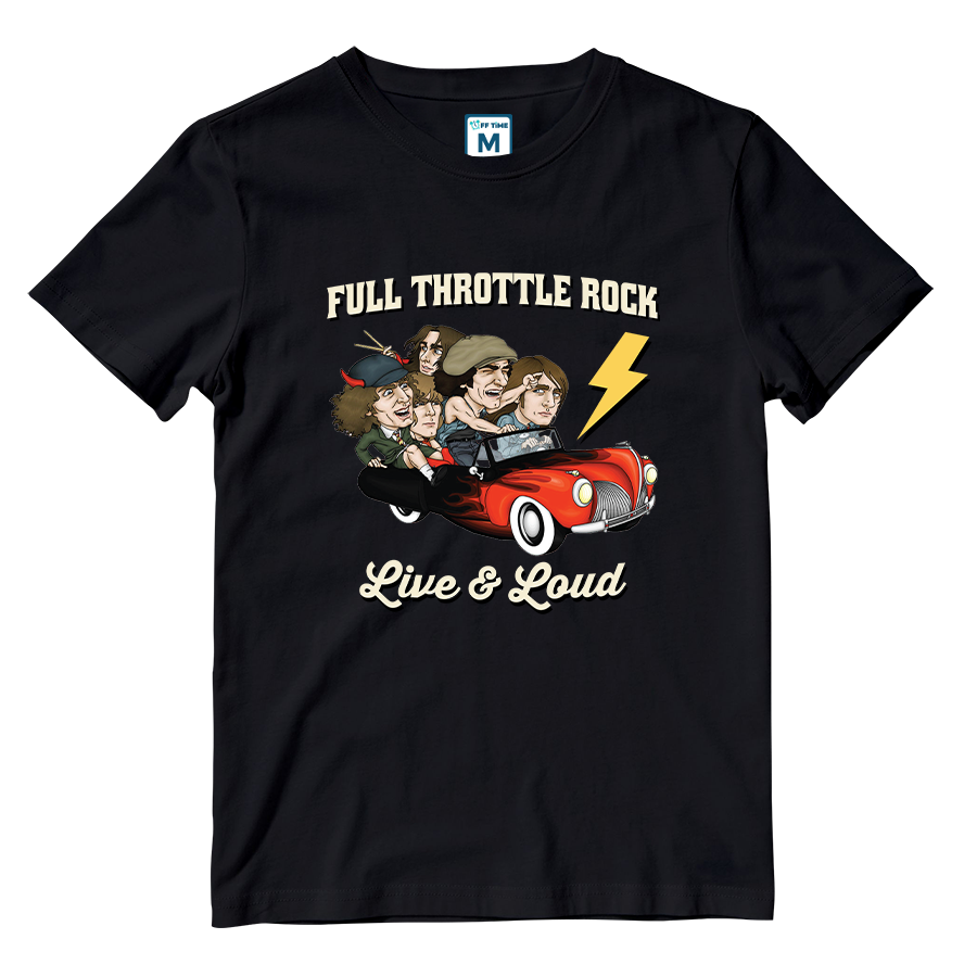 Cotton Shirt: Full Throttle Rock