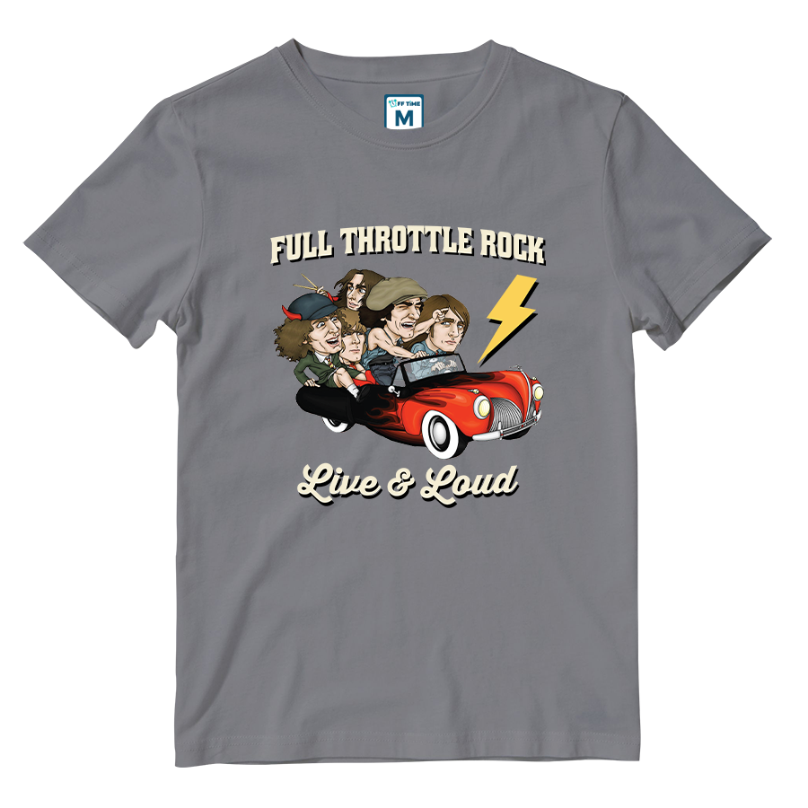 Cotton Shirt: Full Throttle Rock