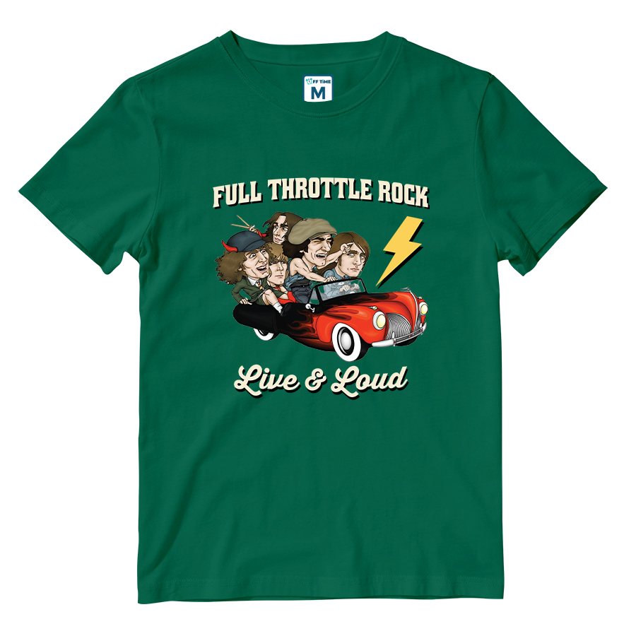Cotton Shirt: Full Throttle Rock