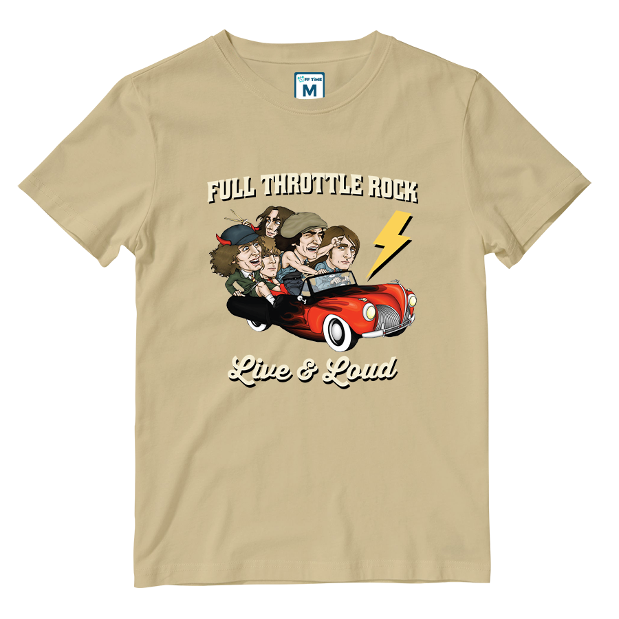 Cotton Shirt: Full Throttle Rock