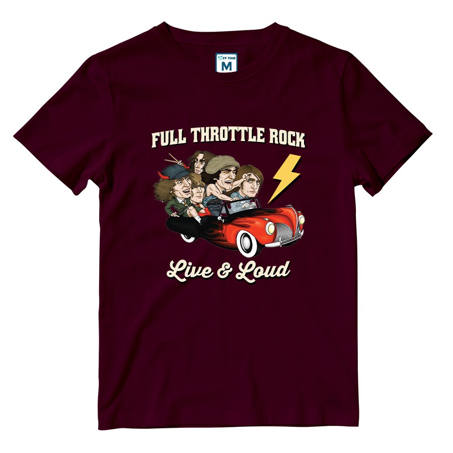 Cotton Shirt: Full Throttle Rock