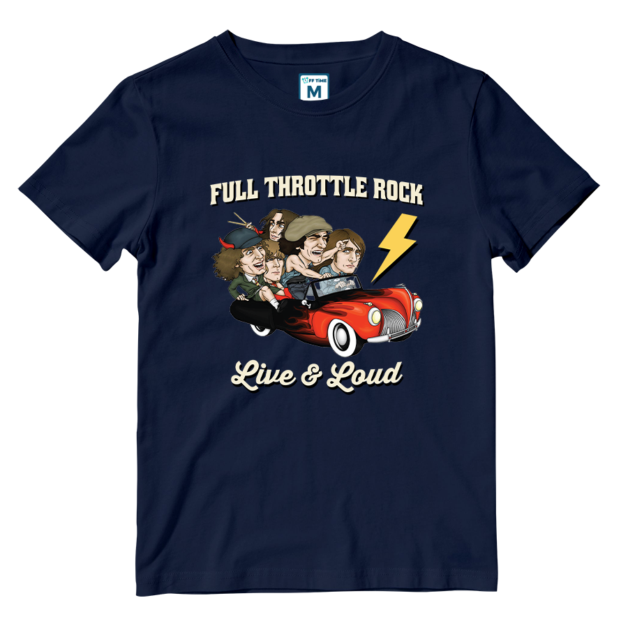 Cotton Shirt: Full Throttle Rock