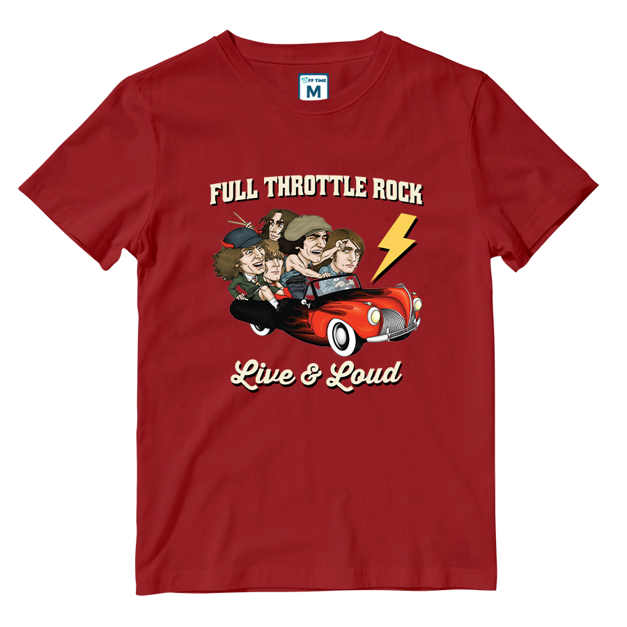 Cotton Shirt: Full Throttle Rock