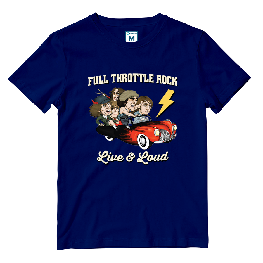 Cotton Shirt: Full Throttle Rock