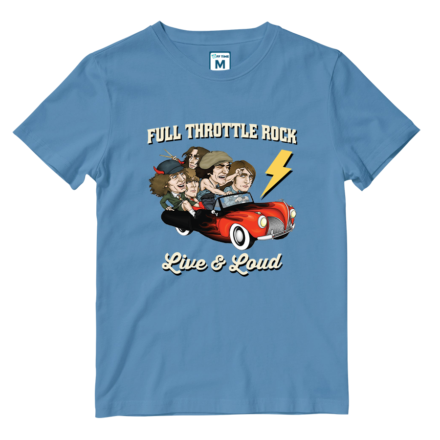 Cotton Shirt: Full Throttle Rock
