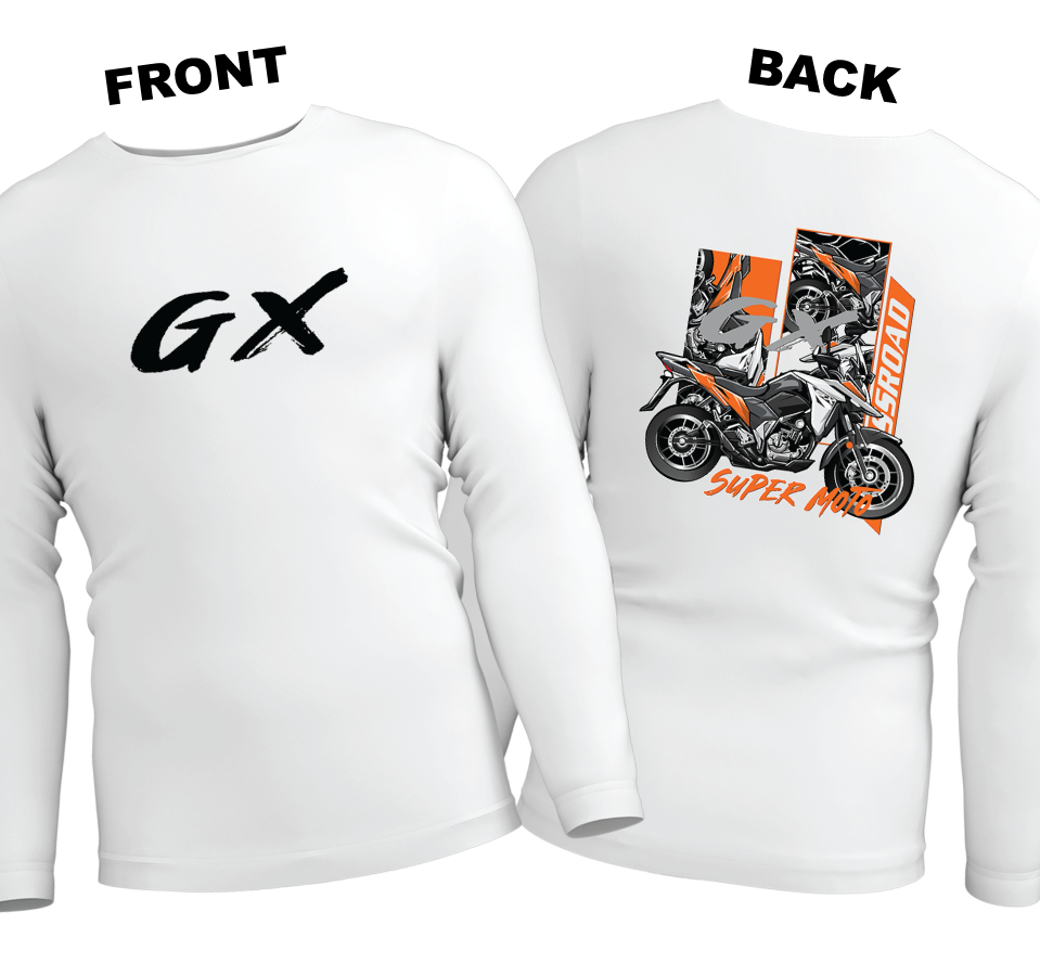 Long Sleeve Drifit Shirt: GX (Front and Back)