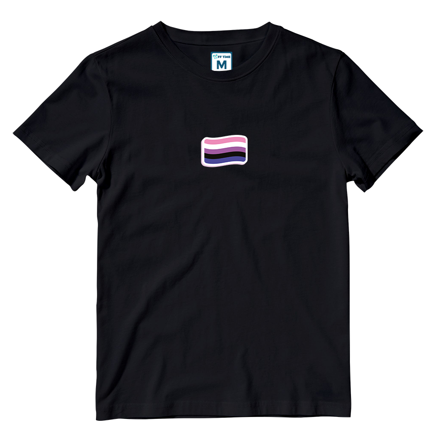 Cotton Shirt: Genderfluid Flag