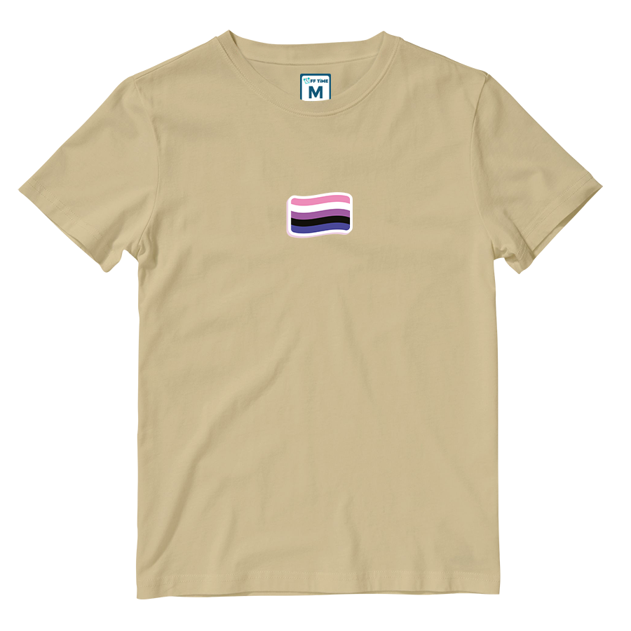 Cotton Shirt: Genderfluid Flag