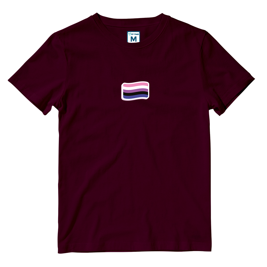 Cotton Shirt: Genderfluid Flag