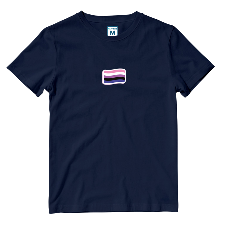 Cotton Shirt: Genderfluid Flag