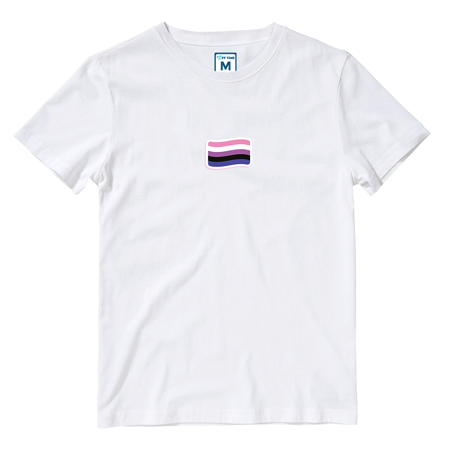Cotton Shirt: Genderfluid Flag
