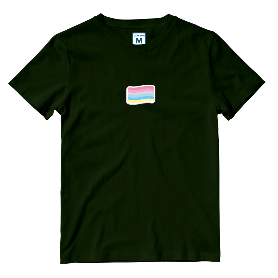 Cotton Shirt: Genderflux Flag
