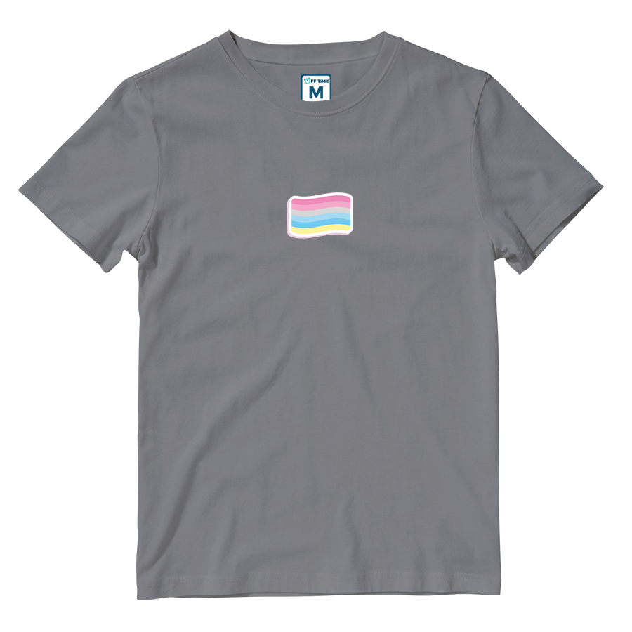 Cotton Shirt: Genderflux Flag