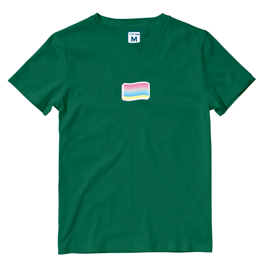 Cotton Shirt: Genderflux Flag